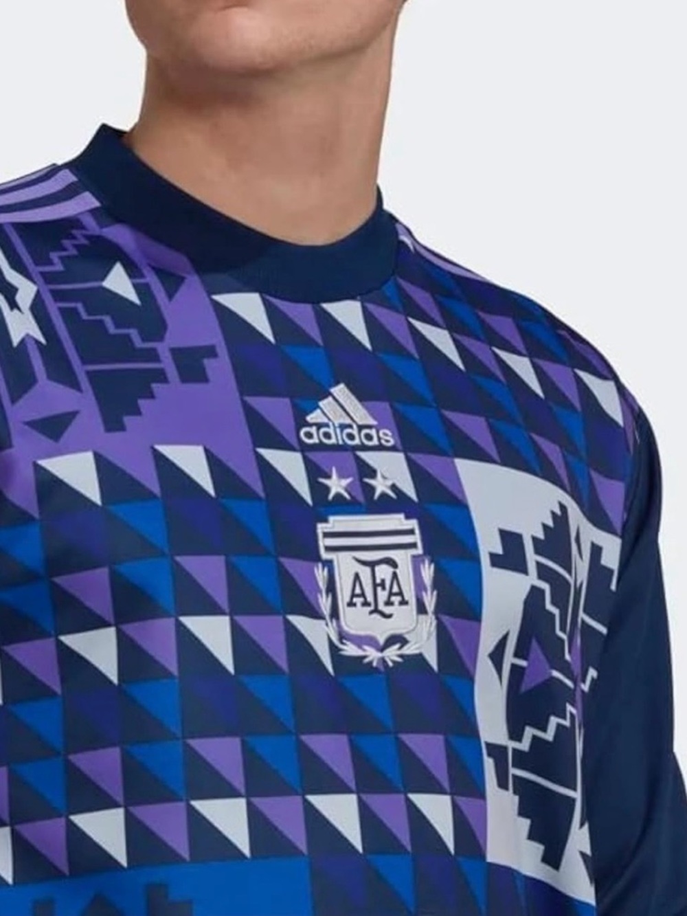 Auth Adidas Argentina Icon Goal Keeper Jersey in Night Indigo - Men’s Size L - Picture 6 of 6